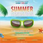 Plakat Vorlagen Kostenlos Schön sommer Vektor Partei Plakat Vorlage