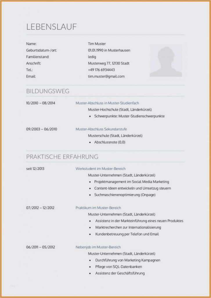 Planet Beruf De Lebenslauf Vorlage Bewundernswert Bewerbung Weiterbildung Muster Bild – Planet Beruf