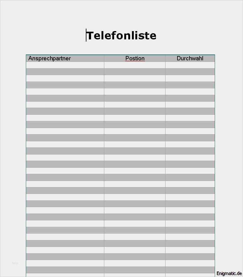 Plus Plus Vorlagen Angenehm Telefonliste Vorlage Zum Ausdrucken – Kostenlos Vorlagen