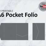 Pocketfold Vorlage Schönste Diy A6 Pocket Folio Einladung Vorlage Portrait Printable