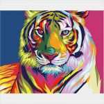 Pop Art Bilder Vorlagen Erstaunlich Frameless Colorful Tiger Animals Diy Painting by Numbers