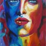 Pop Art Bilder Vorlagen Schön Acrylmalerei Pop Art "gesicht 02" Portrait In Acryl