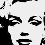 Pop Art Vorlagen Süß Marilyn Monroe Black and White William Cuccio Aka