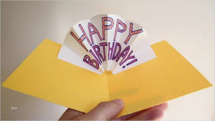 Pop Up Geburtstagskarte Vorlage Beste Geburtstagskarten Basteln 30 tolle Ideen Mit Anleitung