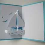 Pop Up Geburtstagskarte Vorlage Wunderbar Pop Up Karten Pop Up Karte Segelboot Jacht Klein