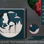 Pop Up Karte Geburtstag Vorlage Angenehm Pop Up Karte Weihnachten Kinder