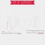 Pop Up Karte Geburtstag Vorlage Schön Freebie Auf Einhochzeitsblog Pop Up Karte Als