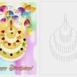 Pop Up Karte Happy Birthday Vorlage Gut Happy Birthday Pop Up Cards Kirigami
