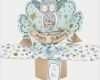 Pop Up Karte Happy Birthday Vorlage Gut Pop Up 3d Karte Geburtstag Motiv Eule Happy Birthday