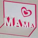 Pop Up Karten Basteln Vorlagen Neu Muttertagsgeschenke Basteln Pop Up Cards Zum Muttertag