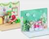 Pop Up Karten Vorlagen Weihnachten Bewundernswert Folia 3d Popup Karten Weihnachten 2er Set