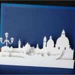 Pop Up Karten Weihnachten Vorlagen Genial Venice Pop Up Card Template From Paysages En Pop Up