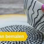 Porzellan Bemalen Mit Kindern Vorlagen Cool Porzellan Bemalen Einfache Diy Anleitung Für Teller