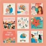 Poster Vorlagen Kostenlos Gut Schönen Muttertag Vektor Vorlagen Für Karte Poster