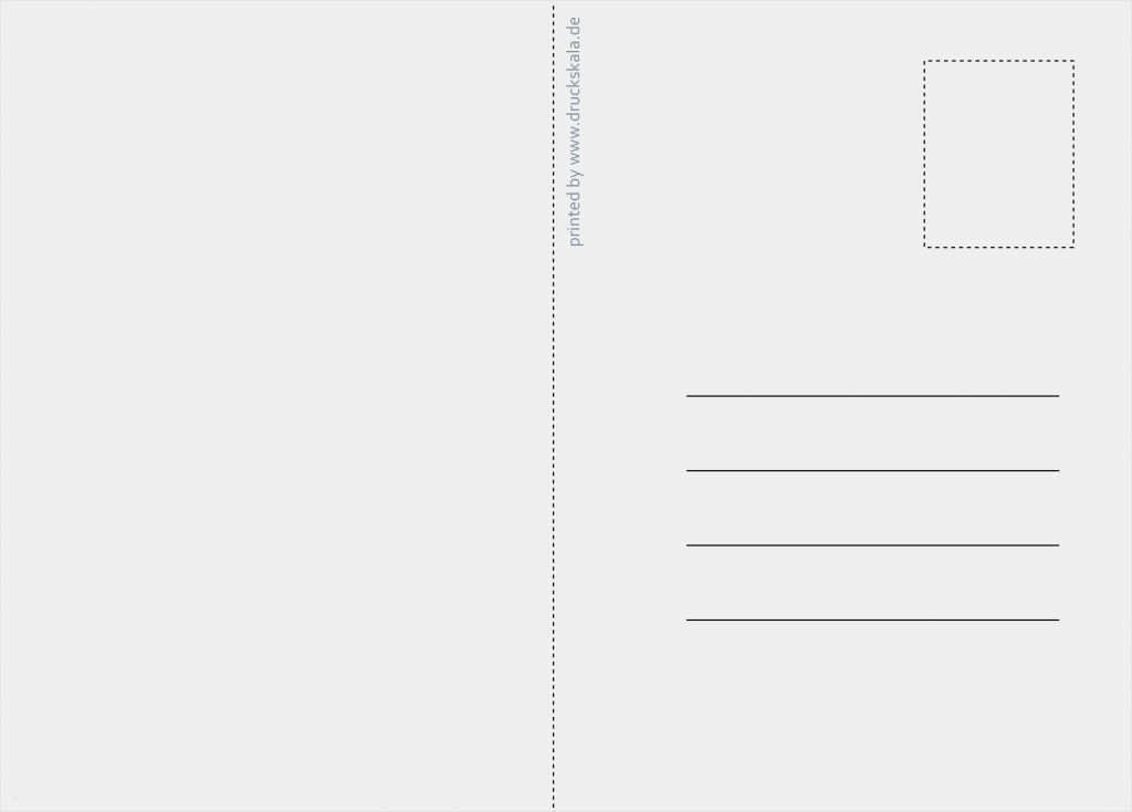 Postkarte Din A6 Vorlage Genial Vorlage Für Postkarte Din A6 Rückseite