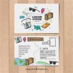 Postkarte Vorlage Post Beste Hand Gezeichnete Postkarte Vorlage