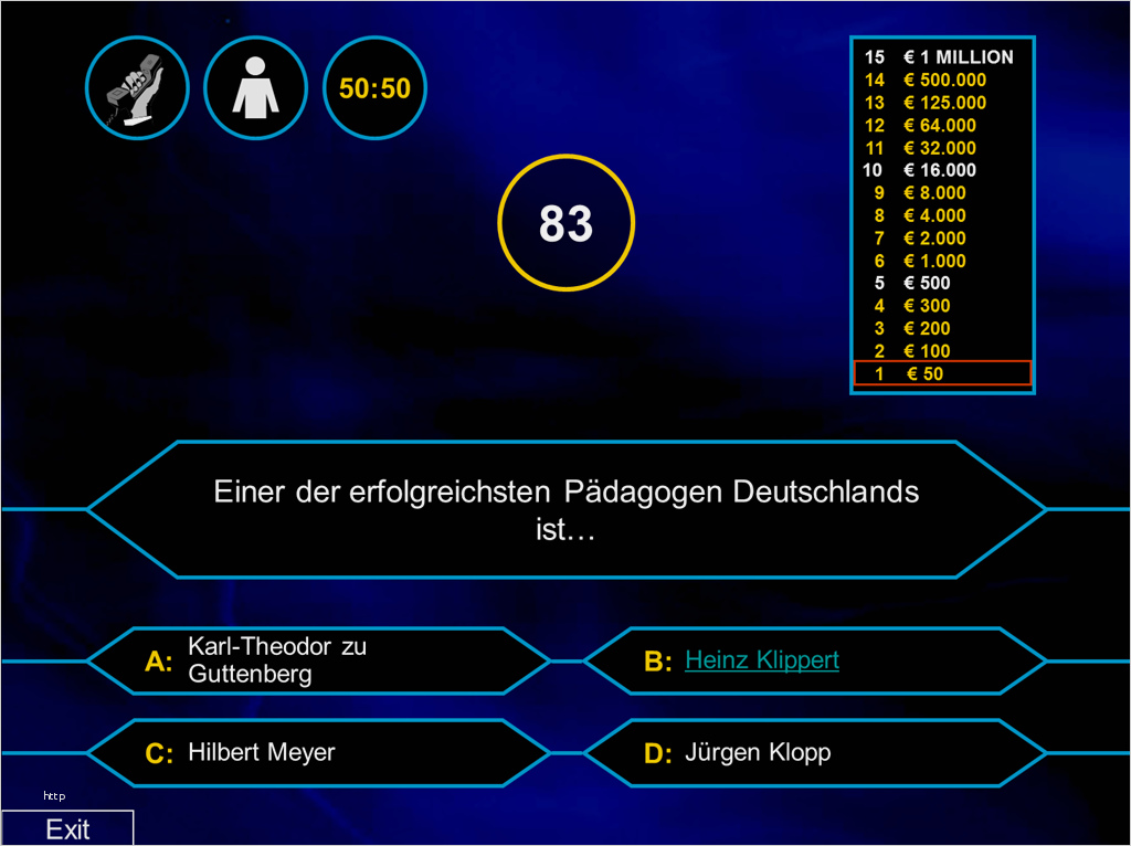 Powerpoint Präsentation über Mich Selbst Vorlage Erstaunlich Wer Wird Millionär – Halbtagsblog