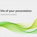 Powerpoint Vorlage Modern Fabelhaft Modern Green Waves Powerpoint Template Presentationgo