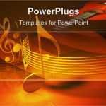Powerpoint Vorlage Musik Süß Powerpoint Template Series Of Metallic Musical Notes
