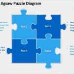 Powerpoint Vorlage Puzzle Angenehm Blue Jigsaw Puzzle Diagram Powerpoint Templates Ppt