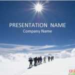 Powerpoint Vorlage Weihnachten Angenehm 攀登雪山的ppt背景图片 Ppt家园