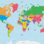 Powerpoint Vorlage Weltkarte Luxus Fototapeta Polityczna Mapa świata Wektor • Pixers