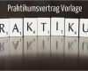 Praktikumsvertrag Vorlage Word Einzigartig Praktikumsvertrag Vorlage Download