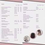 Preisliste Friseur Vorlage Neu Haarverlängerung Casa Bellissima