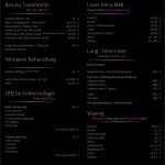 Preisliste Kosmetikbehandlungen Vorlage Genial Beautylounge by Hanadi