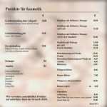 Preisliste Vorlage Friseur Angenehm Preisliste Kosmetik