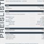 Preisliste Vorlage Friseur Erstaunlich Preisliste