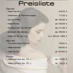 Preisliste Vorlage Friseur Luxus Preisliste – Frisör Haarnetz