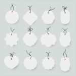 Printus Etiketten Vorlage Erstaunlich Leere Etiketten Vorlage Preisschilder Set Vektor