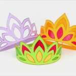 Prinzessin Krone Basteln Vorlage Luxus Prinzessinkrone In Drei Varianten Bastelvorlage Und