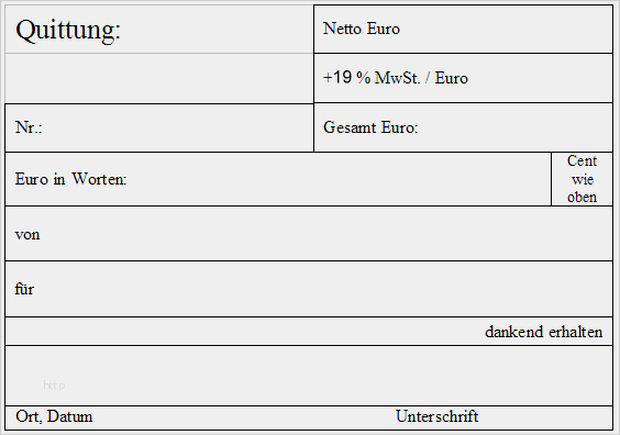 Privat Quittung Vorlage Schön Vordruck Für Quittung Muster Vorlage
