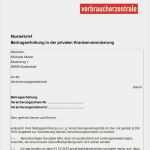 Private Krankenversicherung Kündigen Vorlage Erstaunlich Verbraucherzentrale Musterbriefe Versicherungen Download
