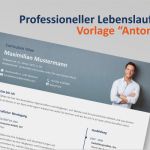 Professioneller Lebenslauf Vorlage Erstaunlich Professioneller Lebenslauf Für Erfolgreiche Bewerber Innen