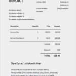 Proforma Invoice Vorlage Word Erstaunlich Simple Invoice Template Word