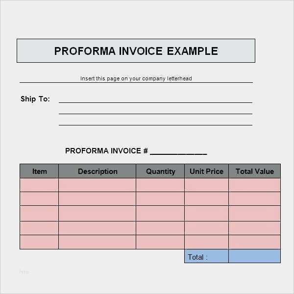 Proforma Invoice Vorlage Word Großartig Perfoma Invoice format for Proforma Invoiceproforma