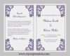 Programmheft Hochzeit Vorlage Word Elegant Hochzeit Programm Vorlage Lila Damaris ornament Instant
