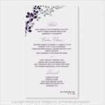 Programmheft Hochzeit Vorlage Word Erstaunlich Hochzeit Menü Karte Vorlage Download sofort Von Karmakweddings