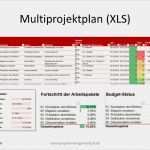 Projektauswertung Vorlage Einzigartig Multiprojektplan Excel Vorlage Projekmanagement24