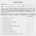 Projektevaluation Vorlage Neu Sample Evaluation form