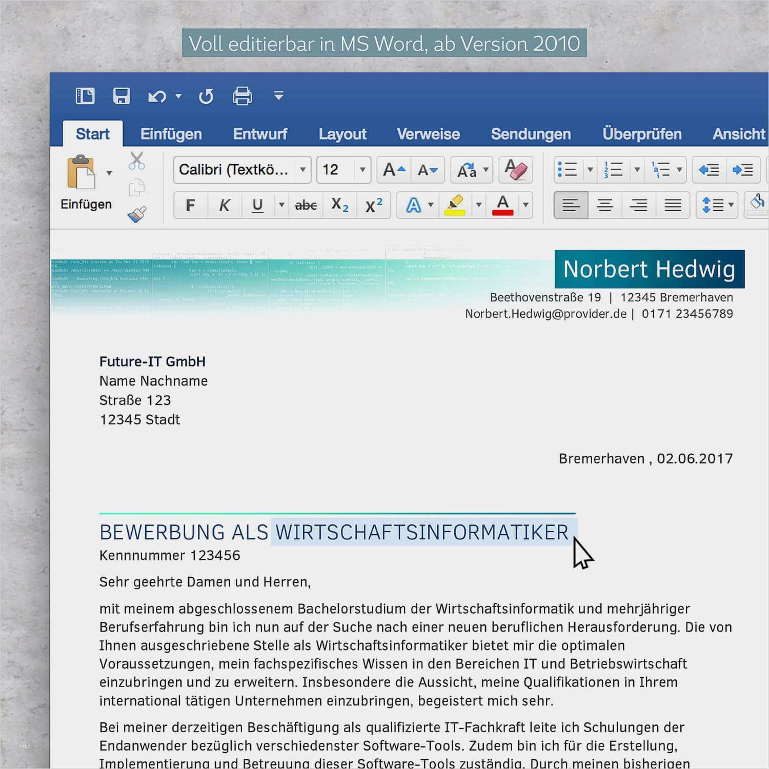 Projektliste Vorlage Word Bewundernswert Bewerbungsdesign "it Spezialist" Shopwerbung