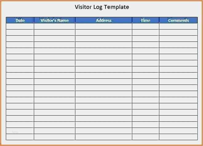 Projektliste Vorlage Word Gut Visitor Log Template Excel Visitor Log Template Excel