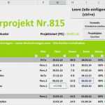 Projektplan Excel Vorlage Gratis Beste Projektplan Excel
