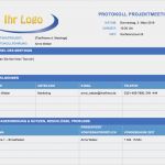 Projektprotokoll Vorlage Erstaunlich Kostenlose Protokollvorlagen Für Microsoft Word