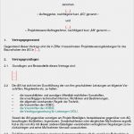 Projektvertrag Vorlage Best Of Projektsteuerungsvertrag
