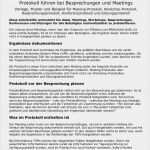 Protokoll Meeting Vorlage Erstaunlich Arbeitshilfe Inkl Anleitung Muster Beispiel Protokoll