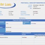 Protokoll Meeting Vorlage Genial Kostenlose Protokollvorlagen Für Microsoft Word